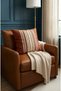 Digitally Printed Bohemian-Patterned Terracotta Color Square Cushion Cover, 43 x 43 cm, Reversible Cushion Cover, 1 PIECE - 4