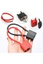 Padlock Long Shackle, 2Pcs Rustproof Steel Cable Locks, Secure Long Shackle Padlocks for Gym Storage - 4