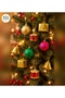 11-Piece Christmas Tree Ornament Set – Glittery Ball, Gold Bell, Mini Drum, and Gift Box Decorative Christmas Tree Ornaments - 2