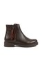 ZRİN-205 Premium Waterproof Women's Boots with Coffee Leaf Pattern and Zipper - 2