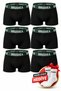 Premium Men's Boxer Briefs 6-Pack – Cotton-Stretch Fabric, Stretch Waistband, Non-Riding Solid Color Boxer Briefs