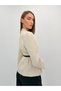 Avelina Belted Blazer with Belt Detail and Contrast Trims, Paired with Pants—Cream and Black Suit - 3