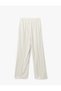 Women's Viscose Linen-Blend Pleated Wide-Leg Pants with Pockets - 4