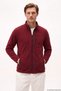 Burgundy Men's Fleece Jacket, Full-Zip, True to Size Fit, 3 Pockets, Outdoor - 3