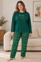 Women's Plus-Size Winter Pajama Set: Elegant New Year's Pattern, Soft Textured Design, Heat-Retaining, Stylish, and Elegant Loungewear - 3