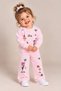 Oversized Simit-Collar Sweatshirt with Mixed-Pattern Print / Mixed-Pattern Print Wide-Leg Sweatpants—3-Strand Brushed Inside Drawstring Set - 2