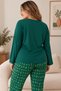 Women's Plus-Size Winter Pajama Set: Elegant New Year's Pattern, Soft Textured Design, Heat-Retaining, Stylish, and Elegant Loungewear - 4