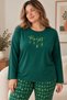 Women's Plus-Size Winter Pajama Set: Elegant New Year's Pattern, Soft Textured Design, Heat-Retaining, Stylish, and Elegant Loungewear - 5