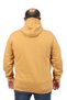 Plus Size Men's Basic Hooded Sweatshirt in taupe color 11700 - 3