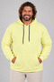 Plus Size Men's Basic Hooded Sweatshirt 11700 YELLOW