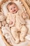 Baby Girl Newborn Jumpsuit with Plush Vest