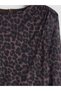 LCWAIKIKI Classic Brown Tulle Leopard Print Fitted & Slim Long Dress with an Oval Neckline—The ALITA CITY Difference - 6