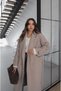 Stone Color Tokyo Belted Cashmere Coat - 4