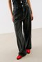 Medium Waist Wide Leg Denim Pants Black - 2