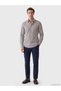 Slim Fit Striped Gabardine Men's Shirt from Uzg Store for Style Enthusiasts - 3