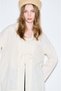 Muslin Wide Sleeve Kimono Beige - 2