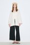 Muslin Wide Sleeve Kimono Beige - 3