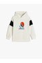 Hooded Sweatshirt Ski Themed Printed Long Sleeve - 3