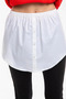 White Shirt Skirt Savior Underwear Skirt - 3