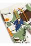 Jogger Sweatpants Animals Printed Tie-Waist Ribbed Cotton - 3