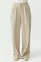 Women's Loose Cut Fabric Trousers - 7