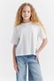 Girl's T-Shirt with Snap Detail