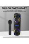 Wireless Bluetooth Speaker with Fm Radio, Tf Memory, Usb, Mic Input, 80W Charger - 4