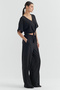 Women's Elastic Waist Soft Textured Pants - 2