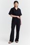 Women's Textured Shirt with Flap Pockets - 6