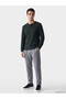 Peak New Season Green Crew Neck Textured Men's T-Shirt - 2
