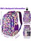 Rolling Backpack, Kids' Luggage Wheeled Backpack for School - 3