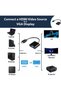 محول من HDMI إلى VGA - يدعم دقة 4K و1080p - يتيح الاتصال بأجهزة التلفزيون وأجهزة الكمبيوتر المحمولة وأجهزة الكمبيوتر. - 3