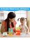 Wooden Montessori Stacking Boxes,Toddler Stacking Toy Nesting and Sorting Cups Numbers Shape Animals - 2
