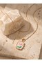 Floral Pearl Pendant Necklace - 3