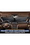 Car Windshield Sun Shade, Black Silver UV Ray Blocking Sun Visor Protector, Foldable Auto Front Wind - 7