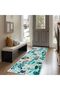 2X6 Peacock & Plants Runner Rug for Hallways Kitchen, Green - 7