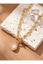 Faux Pearl Toggle Pendant Necklace. - 2
