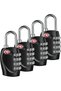 4 Pack TSA Approved Luggage Combination Locks