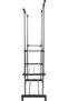 Double-Bar Extendable Rack with Wheels, Adjustable Garment Rack for Clothing, Clothes Drying Stand - 2