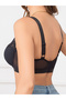 Black Padded Underwired Lace Bra - 5