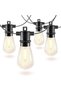 Outdoor String Lights 15M/49.2FT with 15Pcs E12 Sockets