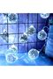 Led Disco Ball String Lights, 20 Pcs Mirror Led Party Light Glass Ball Light Decorative Light String - 4