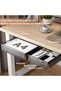 Under Desk Drawer Organizer, 2 Pack Large & Medium Slide-Out Storage Trays – Space-Saving Hidden Des - 2