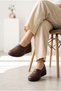 Women's Genuine Leather Comfortable Casual Shoes with Elastic Straps