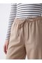 TWO MT SHOP QUALITY XSIDE Beige Solid Loose & Wide-Leg Women's Pants - 3