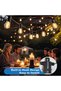 Outdoor String Lights 15M, 15Pcs E12 Sockets Warm White 2700K - 5