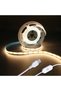 شريط إضاءة LED يعمل باللمس، 5 فولت، USB، بطول 32.8 قدم/10 أمتار، إضاءة USB قابلة للتعتيم بشكل تدريجي، 3000 كلفن، أبيض، مرن، 5 فولت.