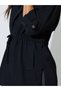 Women's Black Longline Utility Jacket - 3
