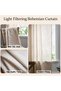 - Boho Curtain with Handmade Tassels Half Blackout Rod Pocket - 2
