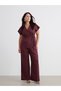 Soulife Burgundy Solid Loose & Wide-Leg Women's Pants—The ALITA CITY Difference
